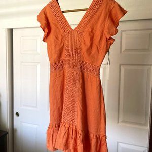 Sincerely Jules Orange Dress Size S